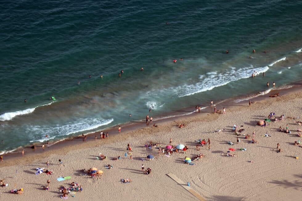 Playa de Benidorm desde el edificio Intempo.