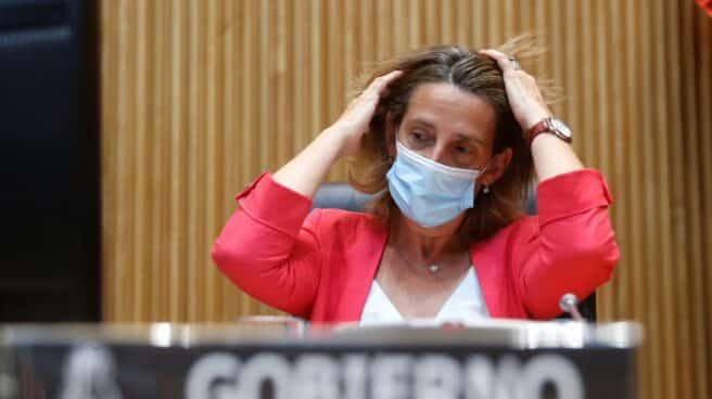 La ministra Teresa Ribera, en el Congreso.