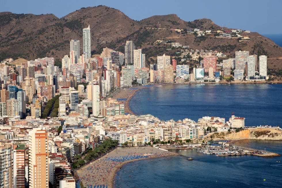 Benidorm visto de el edificio Intempo.