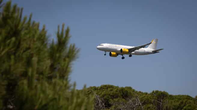 Un avión en pleno vuelo