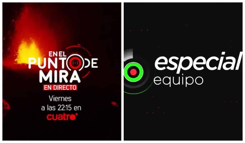 'Atresmedia' y 'Mediaset' compiten la noche del viernes con un programa en directo desde La Palma
