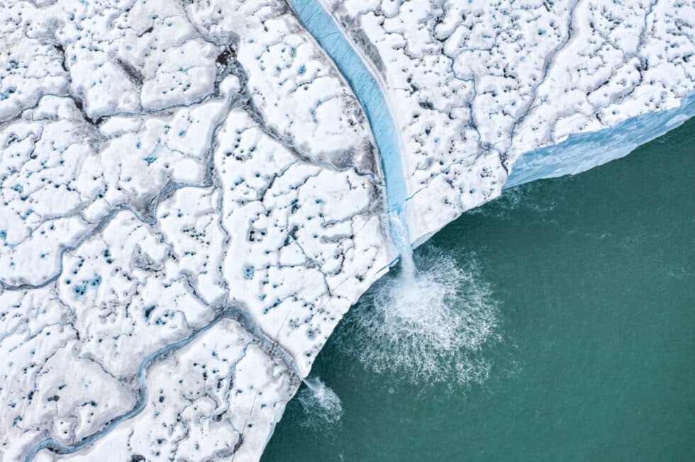 Imagen aérea del deshielo de las islas de Svalbard (Noruega)