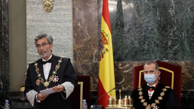 Lesmes y el Rey en la apertura del año judicial. Lesmes y el Rey en la apertura del año judicial.
