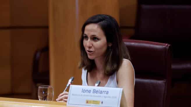 Belarra pide una reunión urgente al PSOE para abordar el pacto de coalición La ministra de Derechos Sociales y Agenda 2030, Ione Belarra.