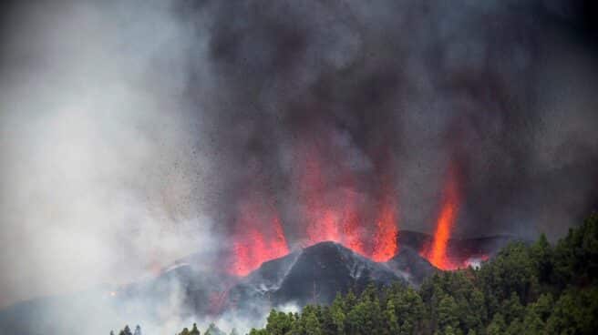 Erupción volcánica en la Cumbre Vieja de La Palma.