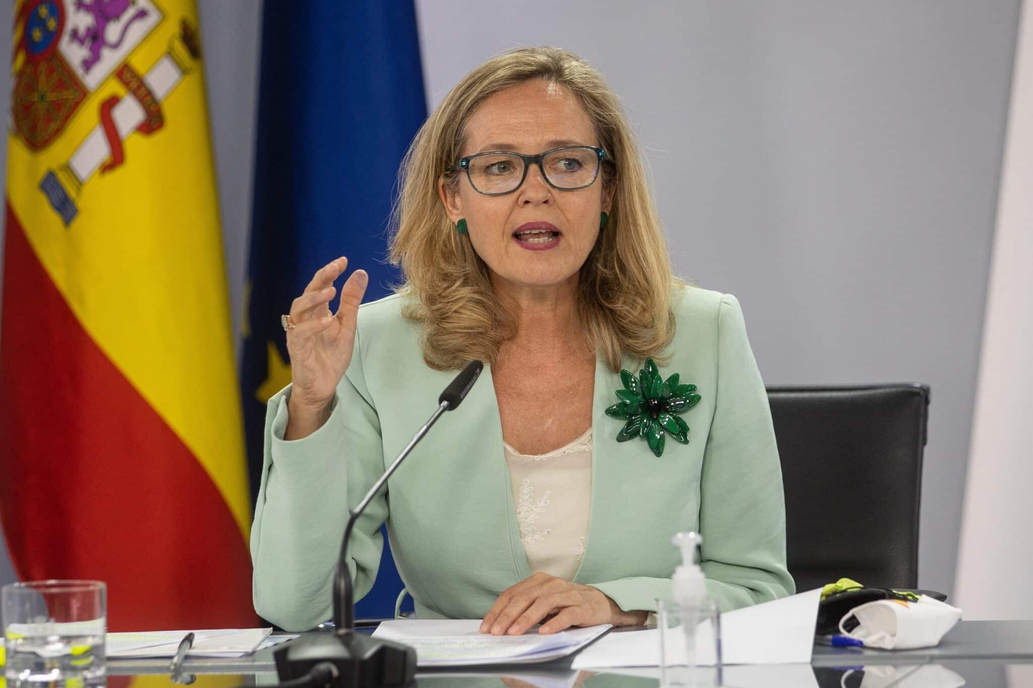 La vicepresidenta primera y ministra de Economía Nadia Calviño