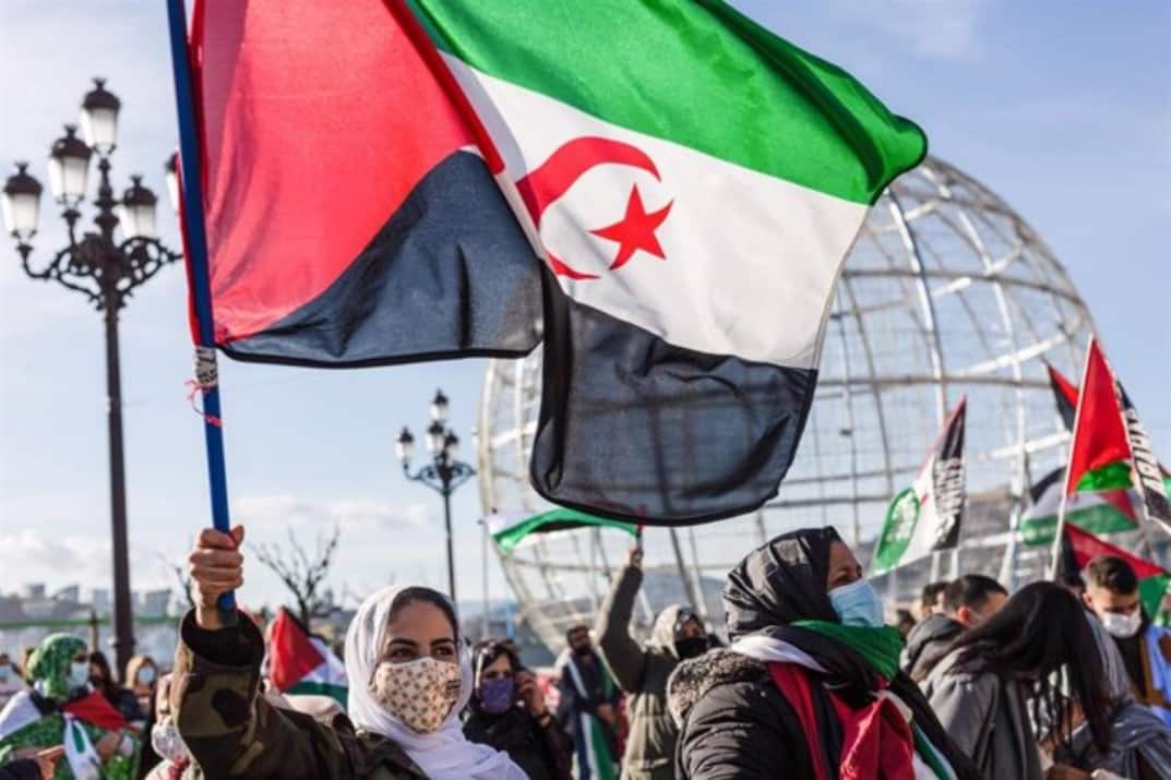 Protesta por la autodeterminación del Sáhara Occidental en San Sebastián