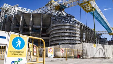 Más acero que la Torre Eiffel y otros datos curiosos de la obra del Santiago Bernabéu