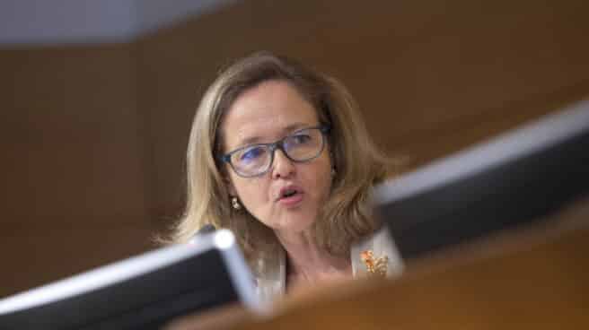 Calviño descarta una eléctrica pública La vicepresidenta primera y ministra de Asuntos Económicos y Transformación Digital, Nadia Calviño