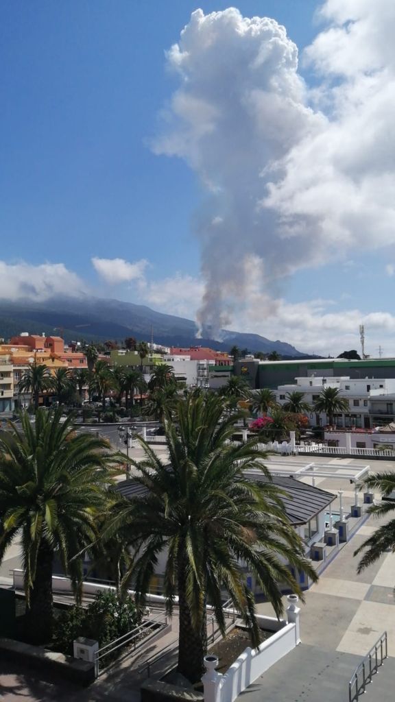 Erupción volcánica en la Cumbre Vieja de La Palma.