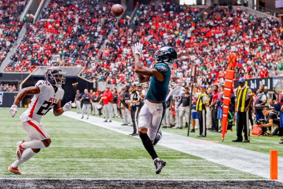 Imagen del partido entre los Philadelphia Eagles y los Atlanta Falcons del 12 de septiembre