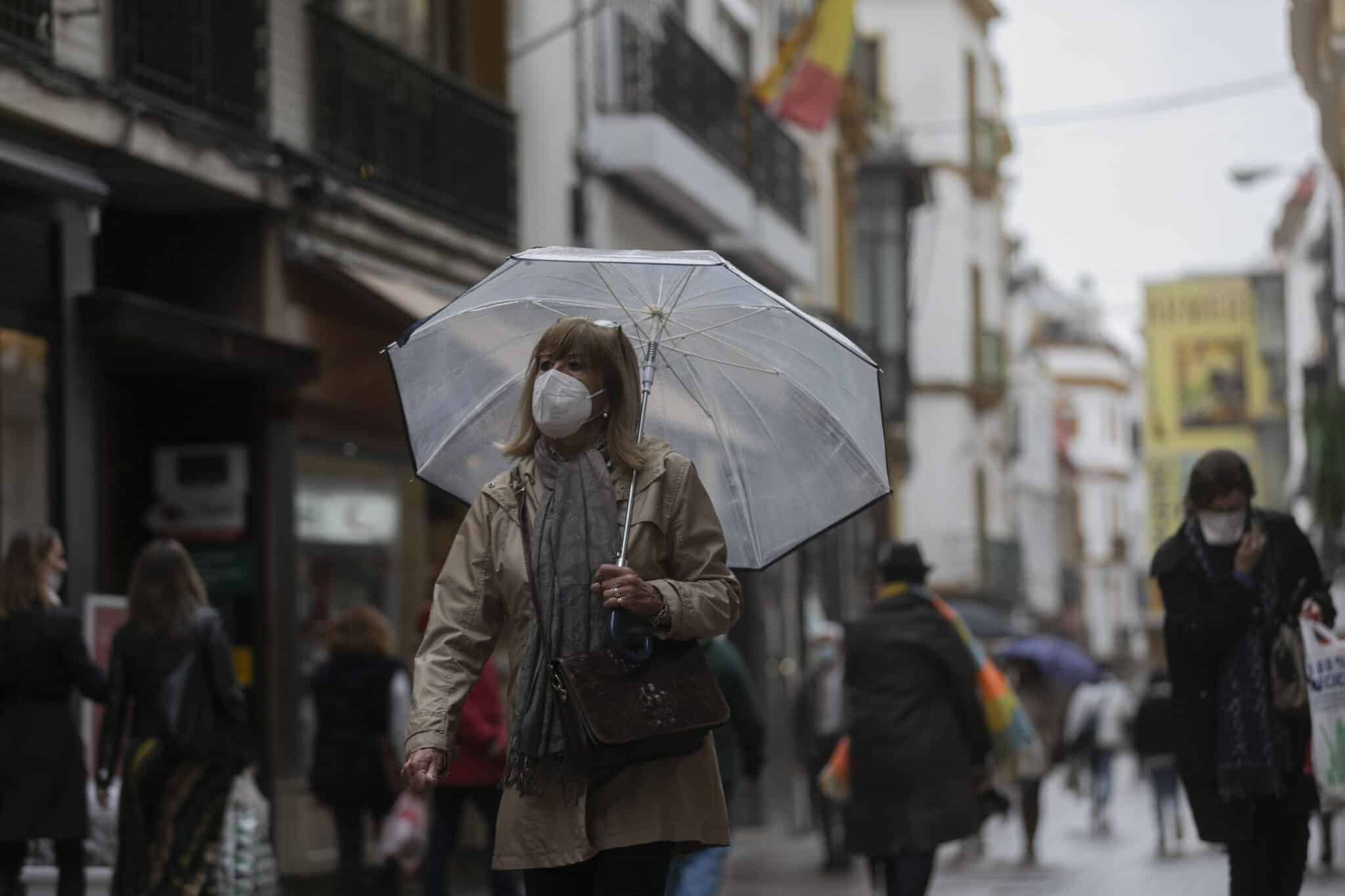 Lluvia en Sevilla.