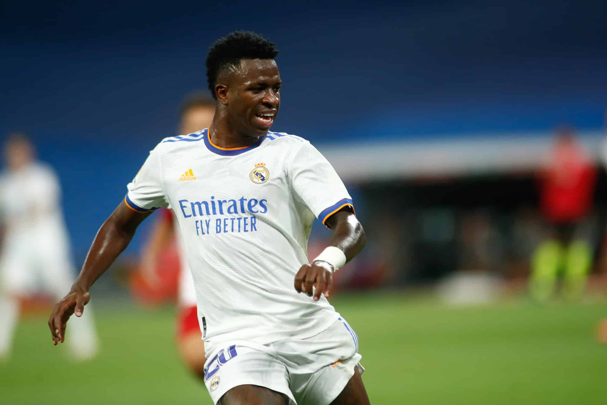 Vinicius Jr en un partido del Real Madrid