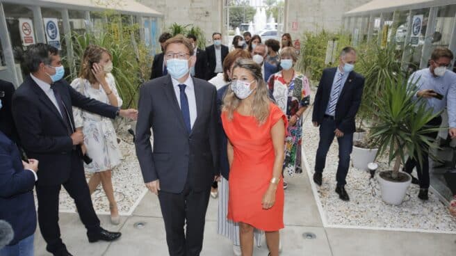 Ximo Puig y Yolanda Díaz. Ximo Puig y Yolanda Díaz.