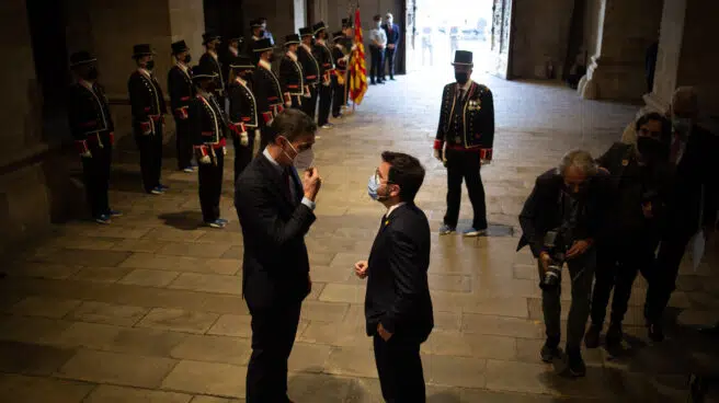 Moncloa, eufórica con Aragonès: "Ha crecido medio metro como líder"