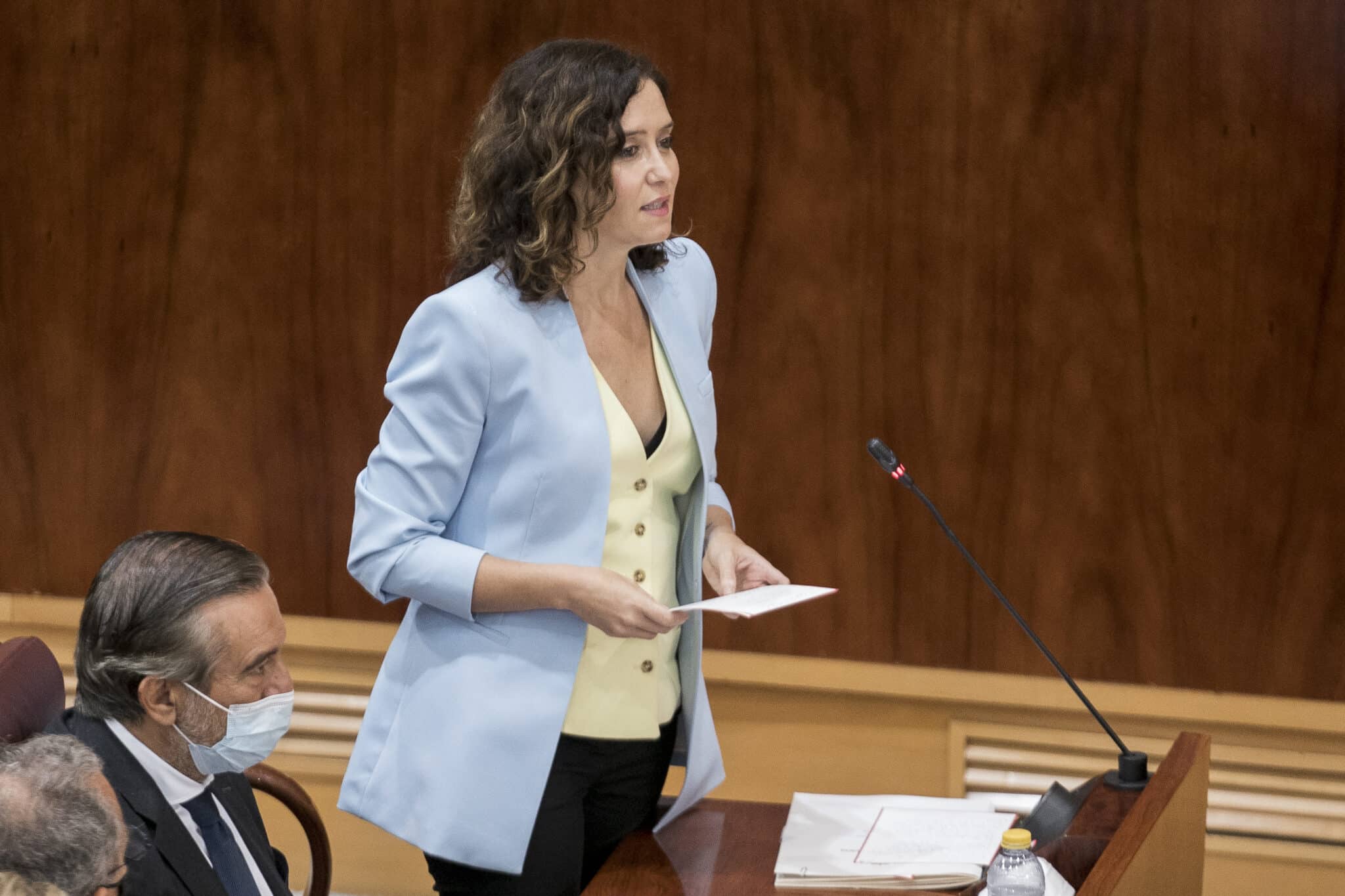 Isabel Díaz Ayuso, en la Asamblea de Madrid.