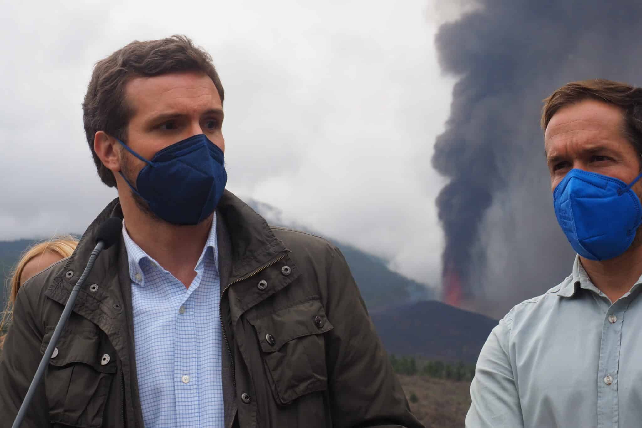 Pablo Casado, en La Palma.