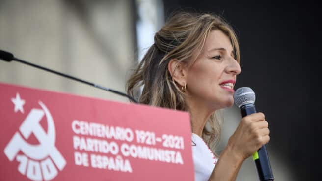 Mínimos de afiliación y máximos de poder: radiografía del comunismo en España un siglo después Yolanda Díaz, en la Fiesta del PCE de 2021.