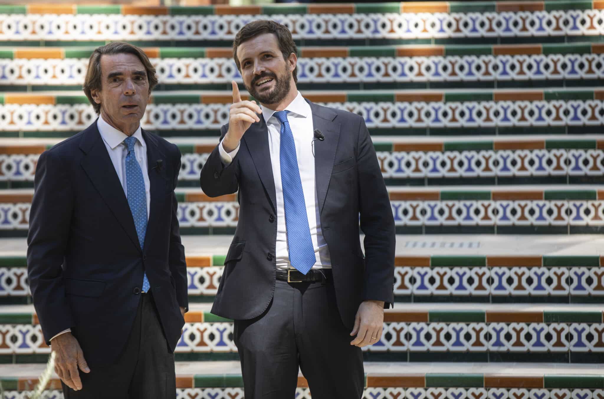 Aznar y Casado, en la Convención del PP.