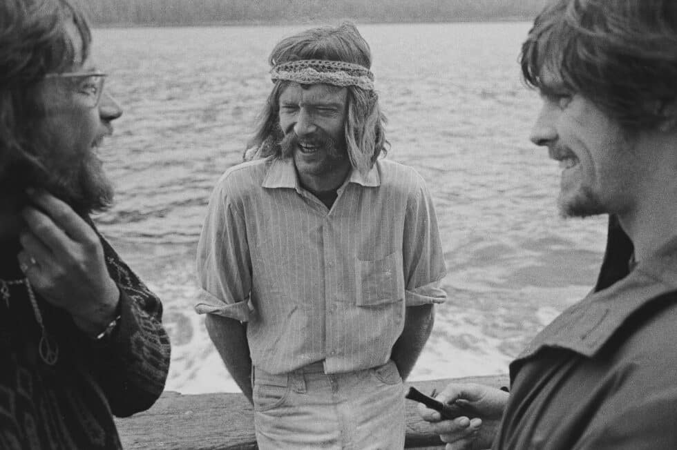 Bob Cummings, Bob Hunter y Lyle Thurston en el Cormack.