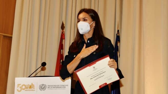 La Reina Letizia, en la facultad de Ciencias de la Información.