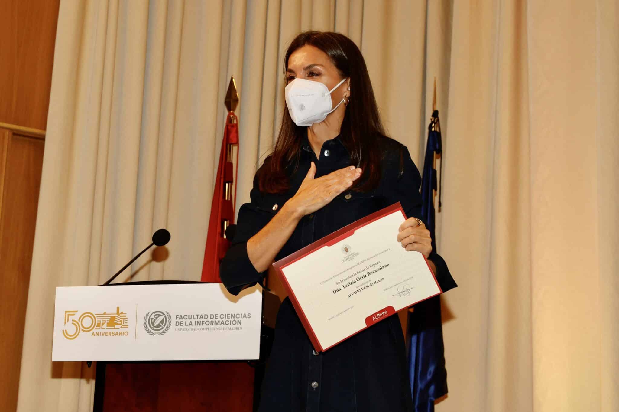 La Reina Letizia, en la facultad de Ciencias de la Información.