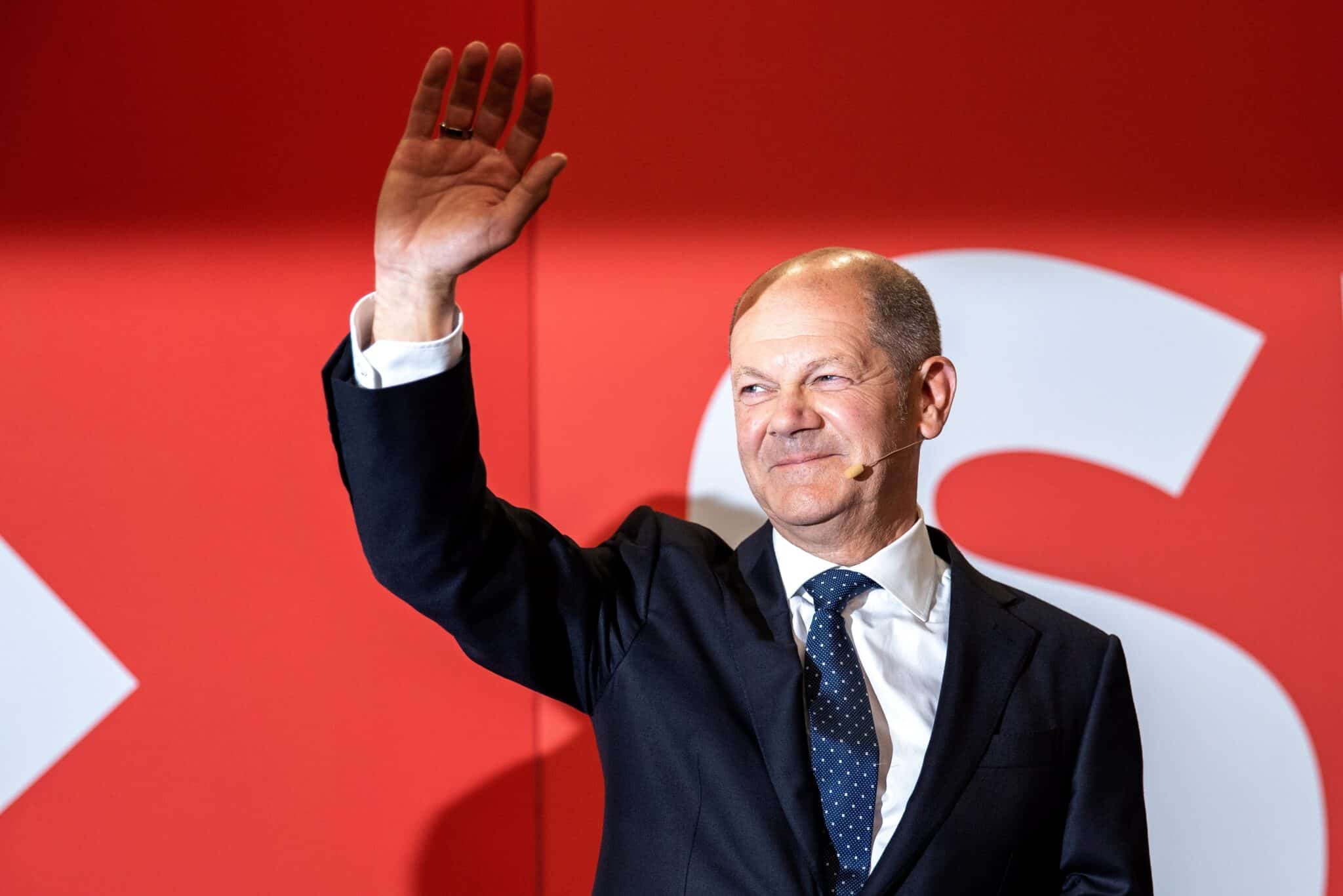 El líder del SPD, Olaf Scholz, ganador de las elecciones en Alemania