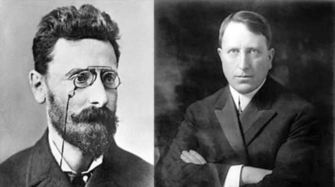 restratos de Joseph Pulitzer y William Randolph Hearst