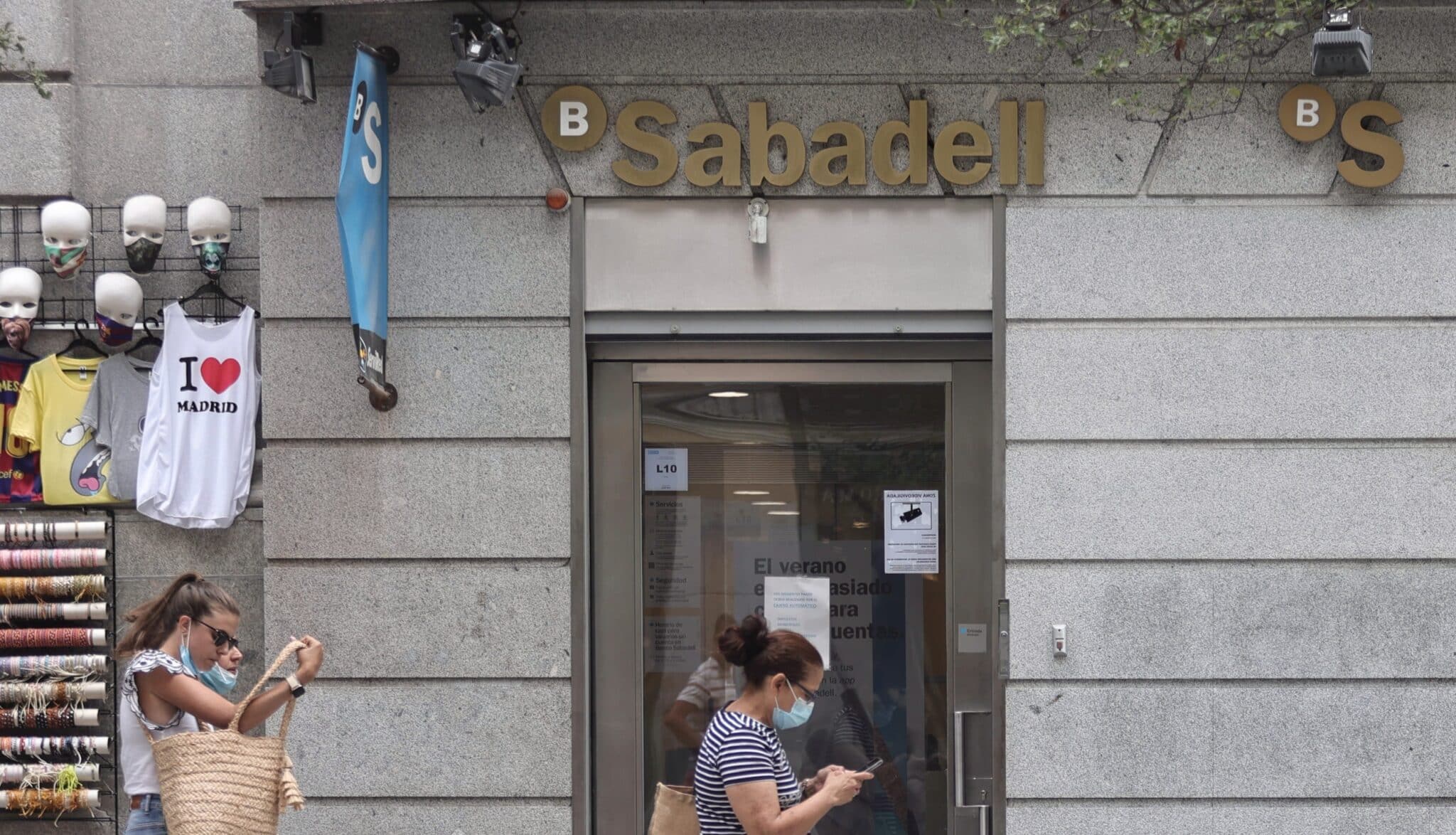 Una sucursal de Banco Sabadell en Madrid.