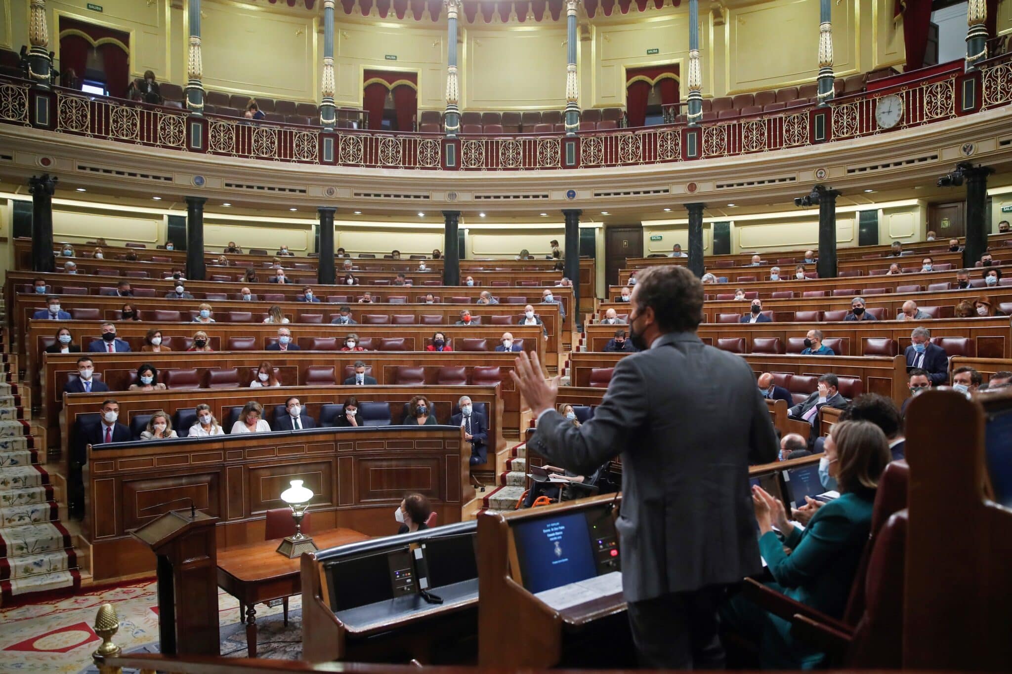 Pablo Casado, en la sesión de control del Congreso.