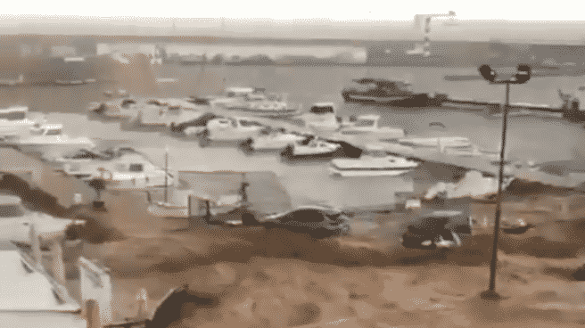 De Castellón a Tarragona: las catastróficas imágenes de las inundaciones en España Zona de Alcanar (Tarragona) afectada por importantes inundaciones