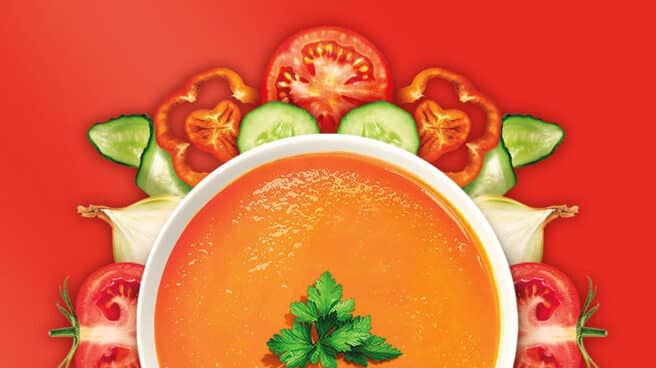 Plato de gazpacho de Alvalle. Plato de gazpacho de Alvalle.