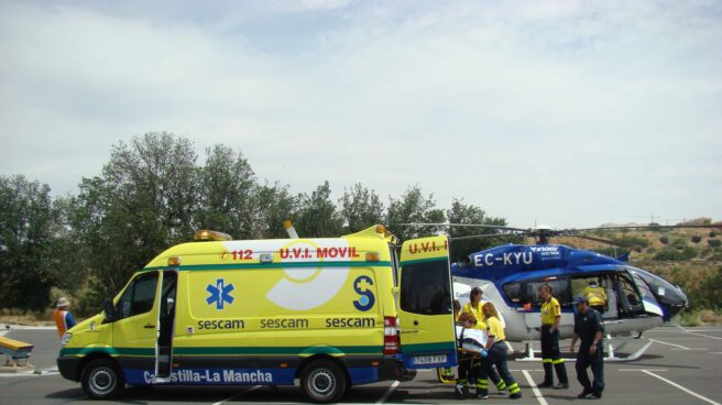 Ambulancia del SESCAM de Castilla-La Mancha.