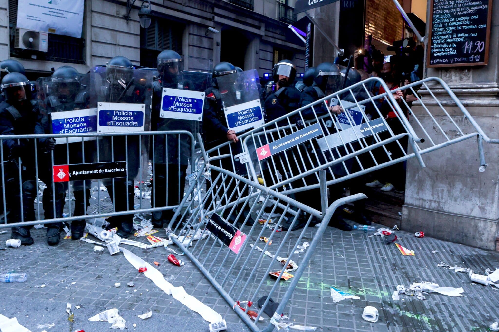 Altercados en la comisaria de la Policía Nacional en Via Laietana