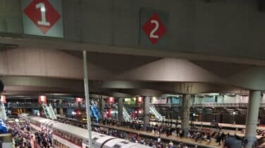 Aglomeraciones en la estación de Atocha por la huelga de Renfe