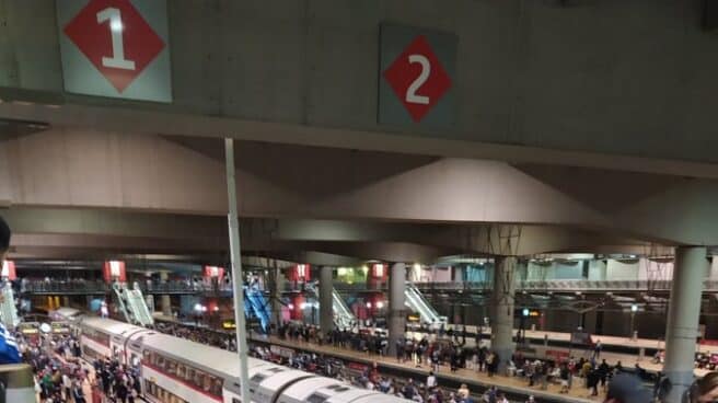 Aglomeraciones en la estación de Atocha por la huelga en Renfe.a