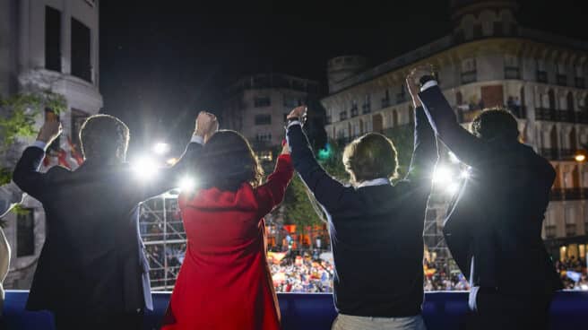 Manual de resistencia del PP Pablo Casado, Isabel Díaz Ayuso, José Luis Martínez-Almeida y , Teodoro García Egea.