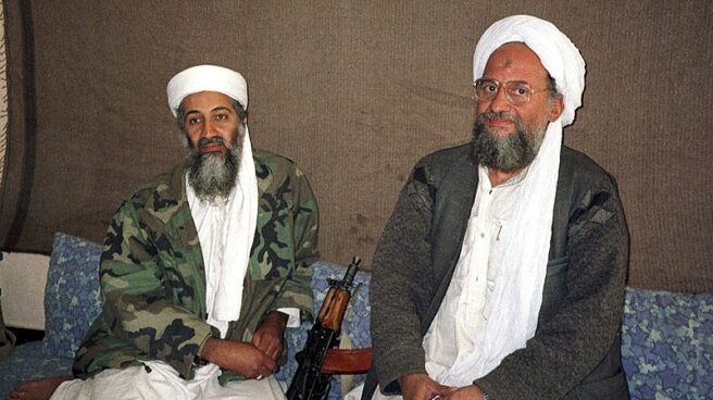 Bin Laden y Aiman al Zawahiri. Bin Laden y Aiman al Zawahiri.
