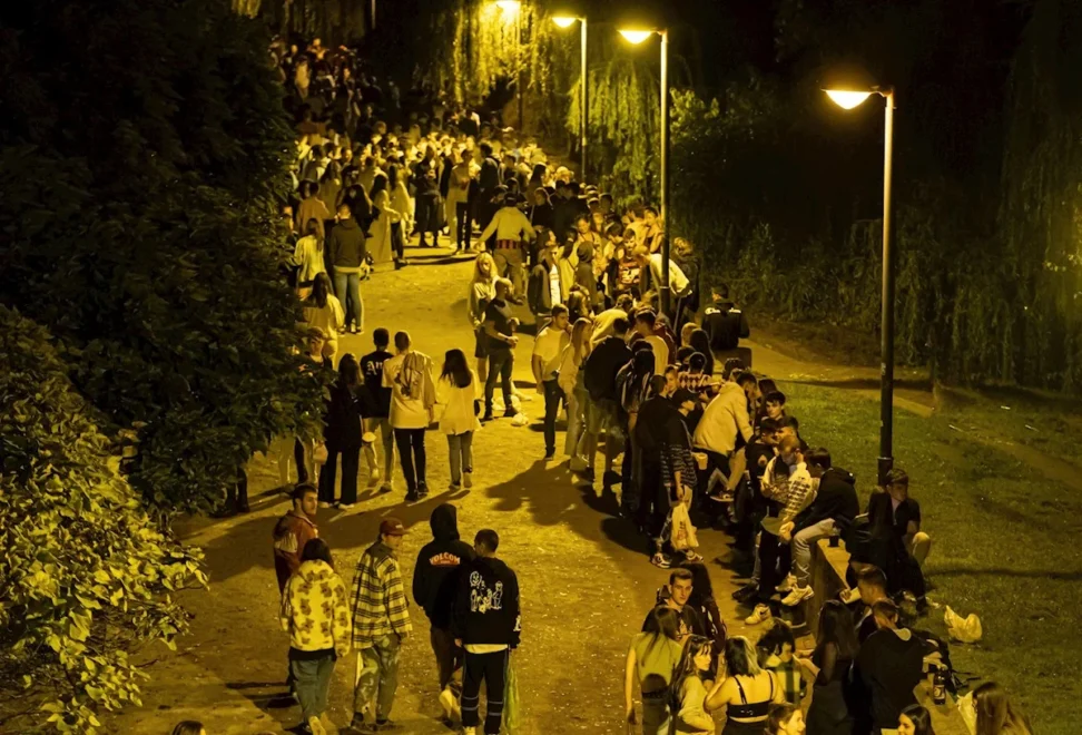 Botellón en Logroño, Parque del Ebro