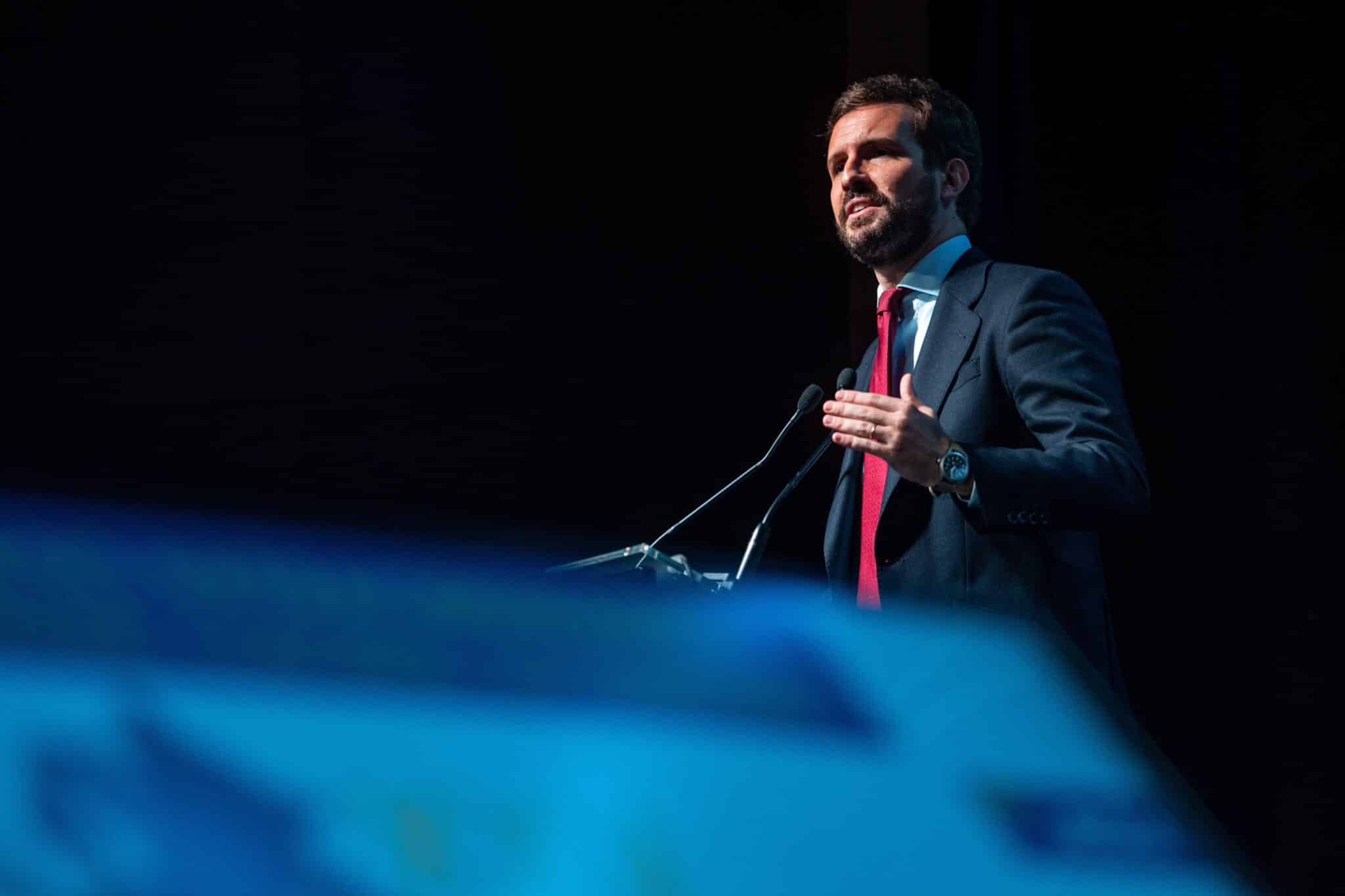 El presidente del Partido Popular, Pablo Casado.