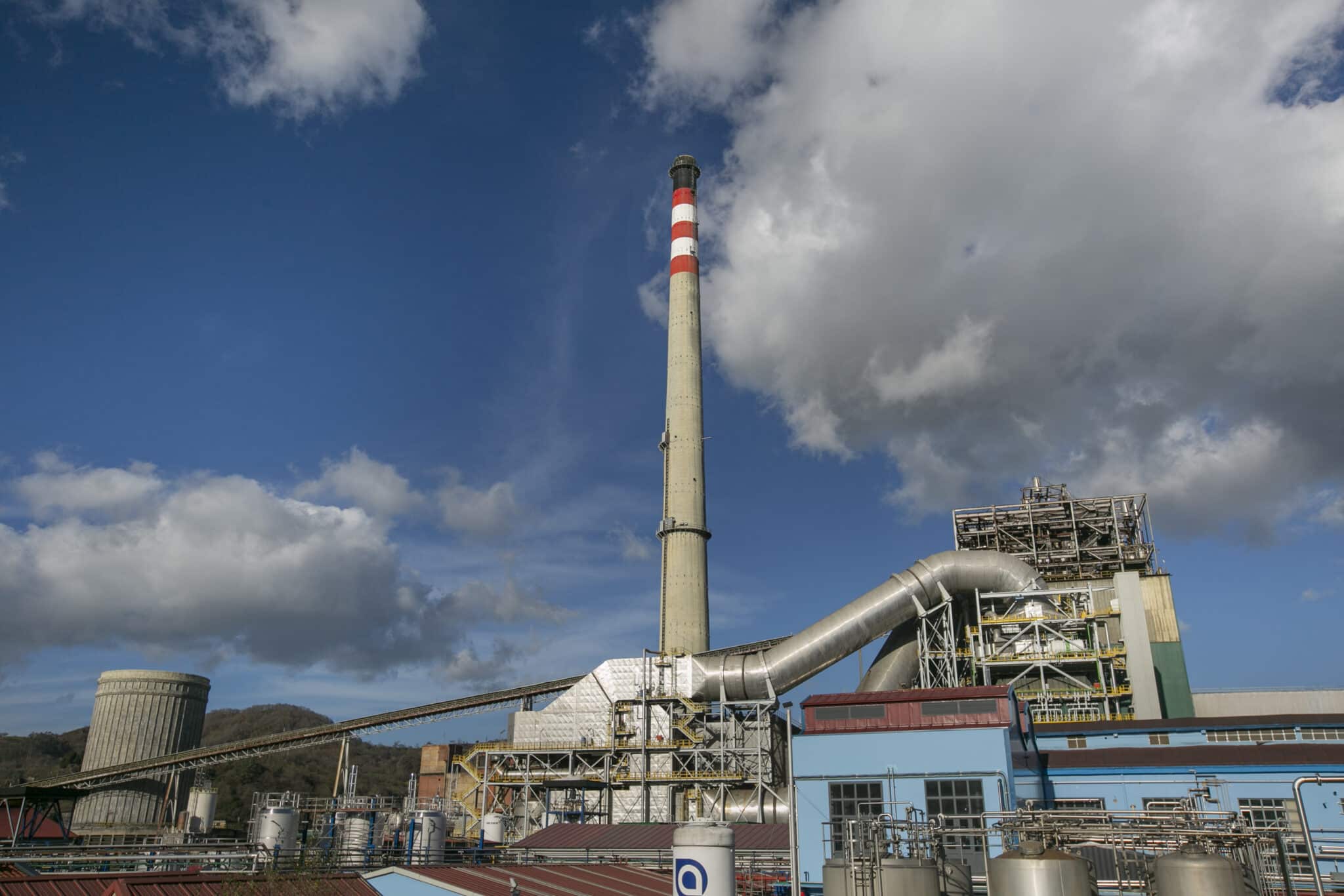 La central térmica de Lada, en el concejo de Langreo, Asturias.