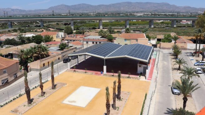 Vista aérea de la instalación fotovoltaica de El Realengo.