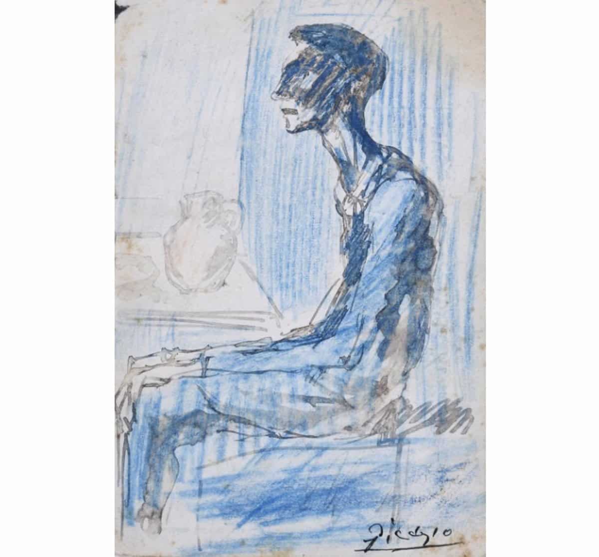 Un dibujo de Picasso desaparecido hace casi 100 años sale a subasta en España