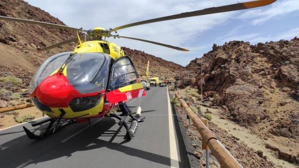 Fallece un motorista tras sufrir una caída en Las Cañadas del Teide