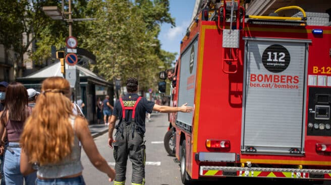 Bomberos en Barcelona