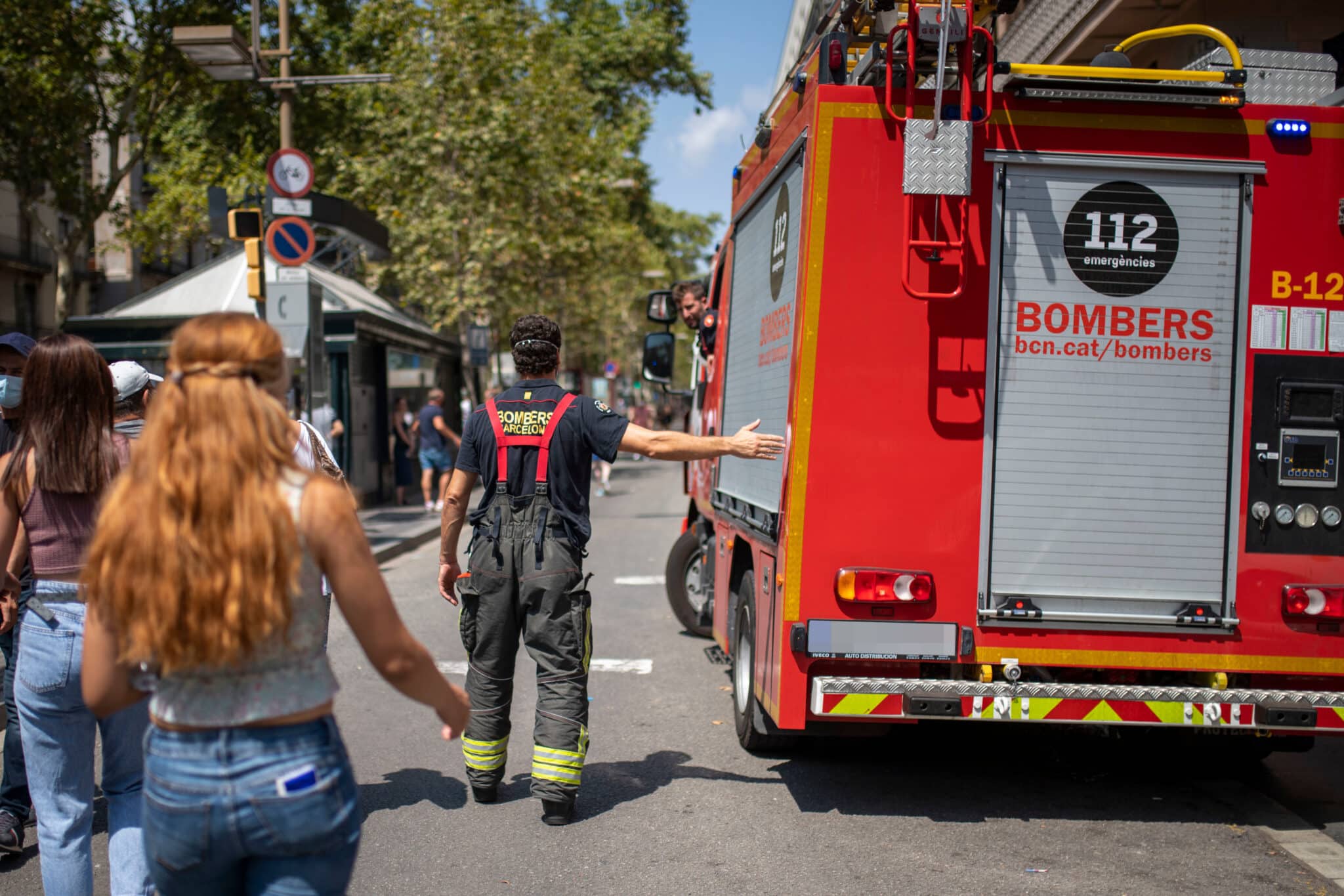 Bomberos en Barcelona