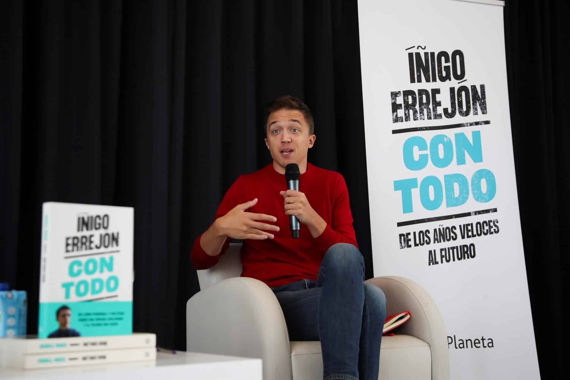 Iñigo Errejón, durante la presentación de su libro.
