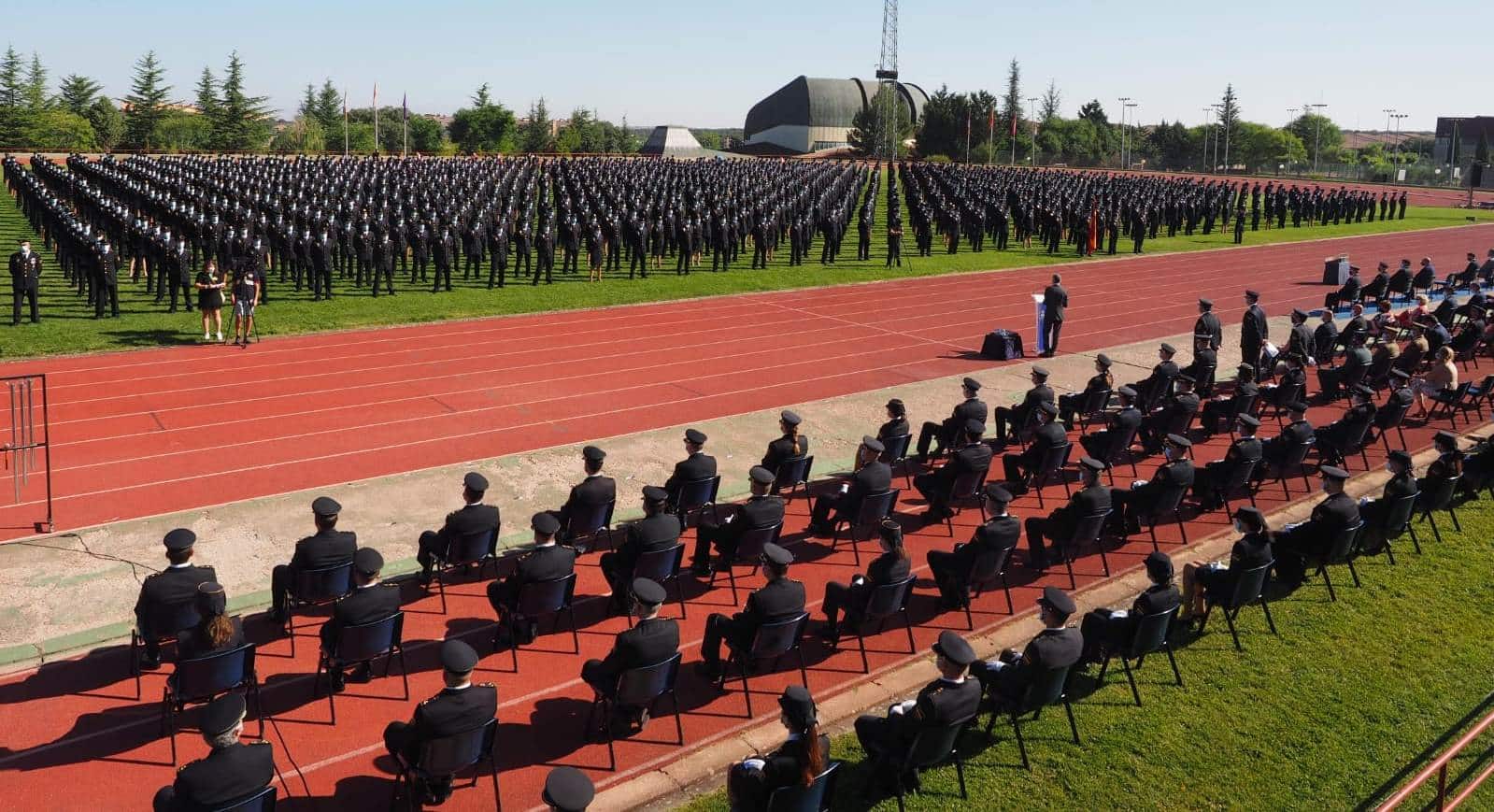 Jura de una de las últimas promociones de la Policía Nacional en la Escuela de Ávila.