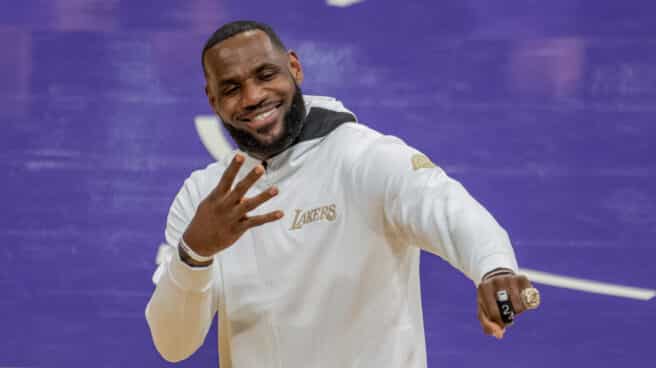 El alero de Los Angeles Lakers, LeBron James. El alero de Los Angeles Lakers, LeBron James.