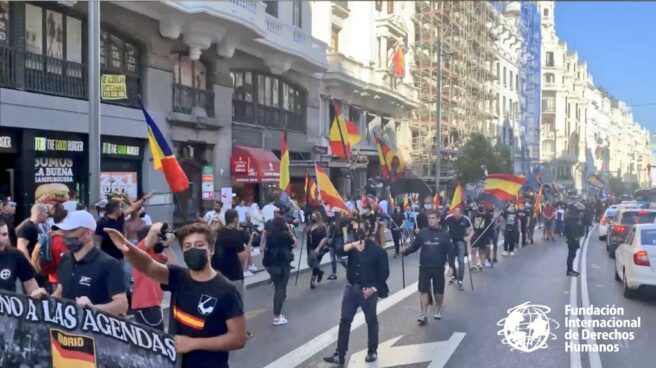 Participantes en la manifestación que partió el pasado sábado de la Plaza de Chueca, en Madrid.